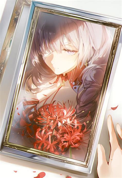 red spiders lily drawing red spider lily anime art red spider lily
