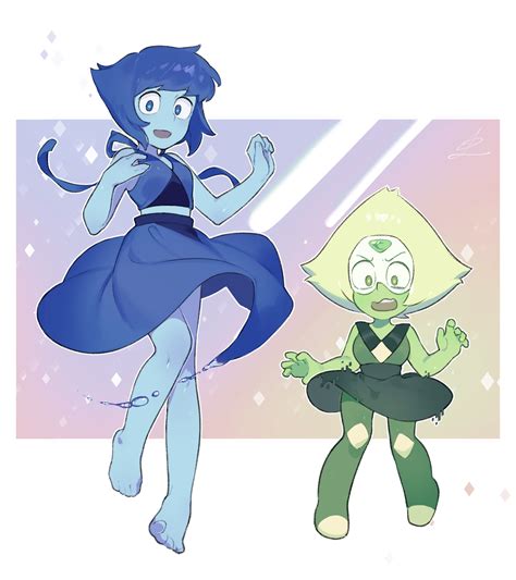 lapis lazuli and peridot (steven universe) drawn by hatoridayou | Danbooru