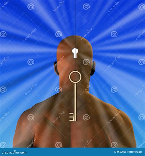 unlock  brain stock photography cartoondealercom