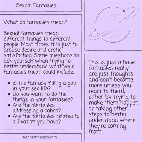 An Introduction to Sexual Fantasies (+ Infographics!) - Teen Health Source