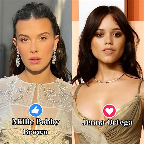 Viral - Millie Bobby Brown 👍 // Jenna Ortega ️ Gen Z Icons Face Off