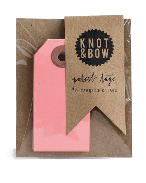 manila parcel tags knot bow