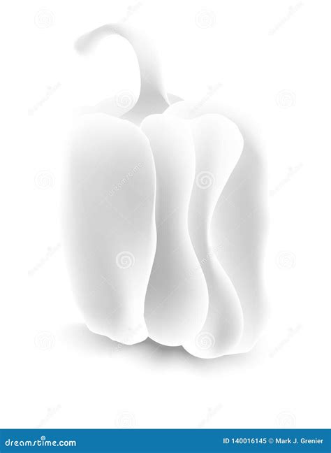 Nude Figure and Bell Pepper Stock Vector - Illustration of girl