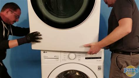 How to install a washer/dryer stacking kit - YouTube