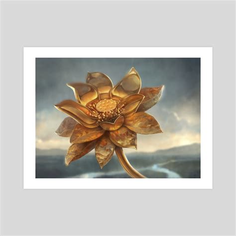 Gilded Lotus, an art print by Daniel Ljunggren - INPRNT