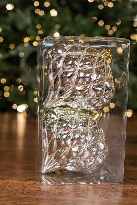 8" Champagne Jewel Ornament - Decorator's Warehouse