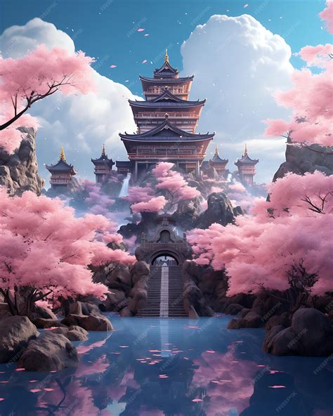 Premium Photo | Kaoshies Yumi Sakura HD Wallpaper with Pink Flowers