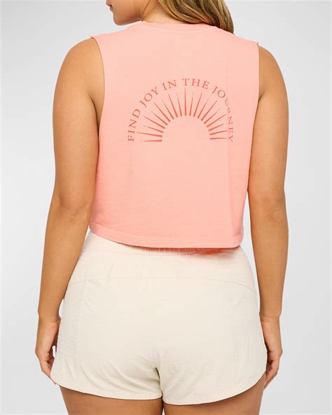 Spiritual Gangster Journey Calli Cropped Tank Top | Neiman Marcus