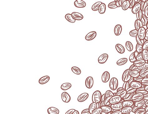 Premium Vector | Coffee background coffee beans in frame border coffee