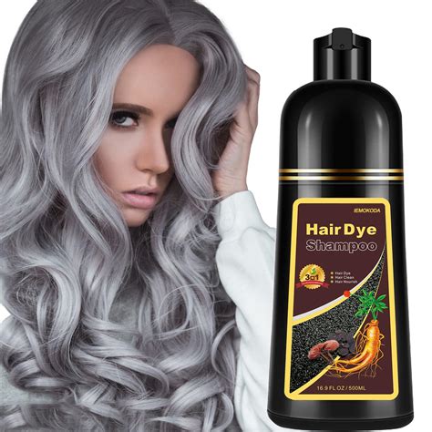 Amazon.com : NCEPROHR Instant Natural Silver Gray Hair Color Shampoo