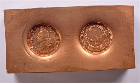 confederate cent bashlow restrike copper ingot