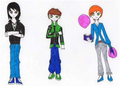 Ben 10 main cast redesign by Darinas on DeviantArt