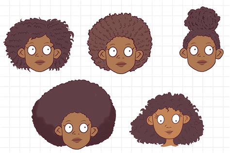 how to draw afro