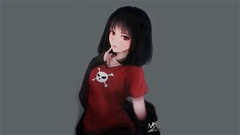 Black Hair Anime Girl Wallpapers - Wallpaper Cave