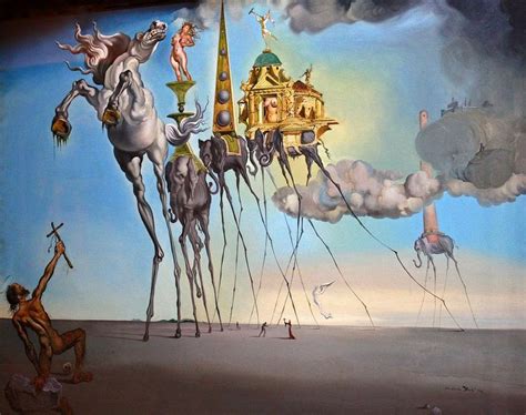 A Tentação De Santo Antão Salvador Dalí - Salvador Dali, Temptation of Saint Anthony | Pinturas de dalí, Obra de ...