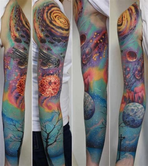 45 Galaxy Tattoos For Out of World Experience