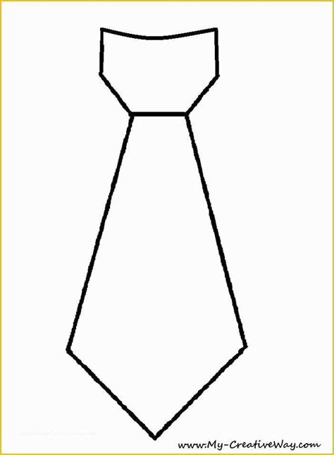 Printable Template Of A Tie - Printable Free Templates