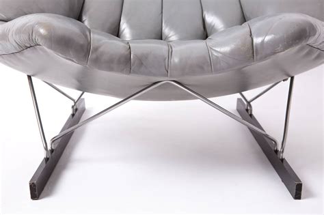 Set of Artifort Chairs Designed by Geoffrey Harcourt in Grey Leather ...