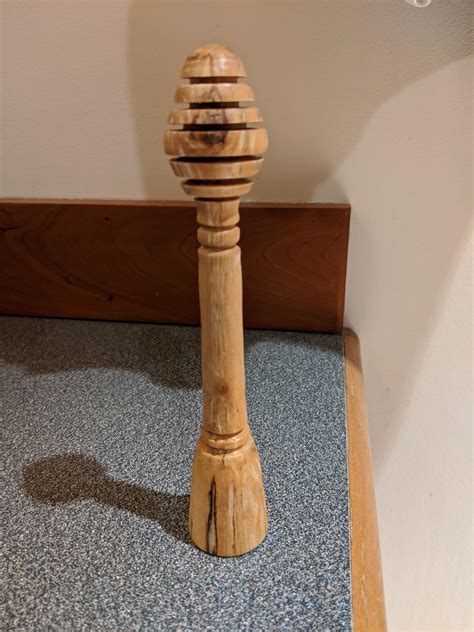 First piece! After 20 some odd catches, I made a slightly dildo-y honey