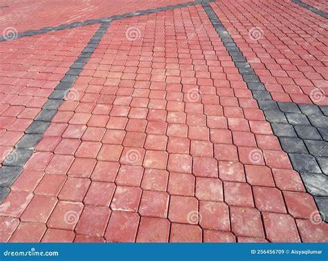 Concrete Pavers of Various Colors are Arranged According To the Design ...