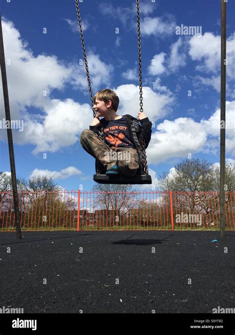 swinging high park  res stock photography  images alamy