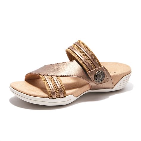 Halsa Desiree Slide Sandal (Women) - Bronze – The Heel Shoe Fitters
