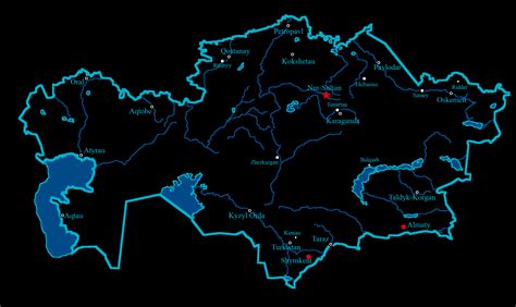A Map of Kazakhstan I Made : r/Kazakhstan