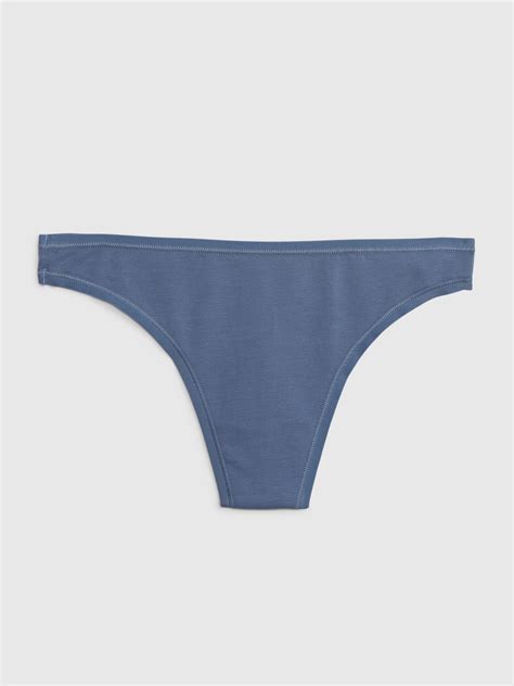 Organic Stretch Cotton Thong | Gap