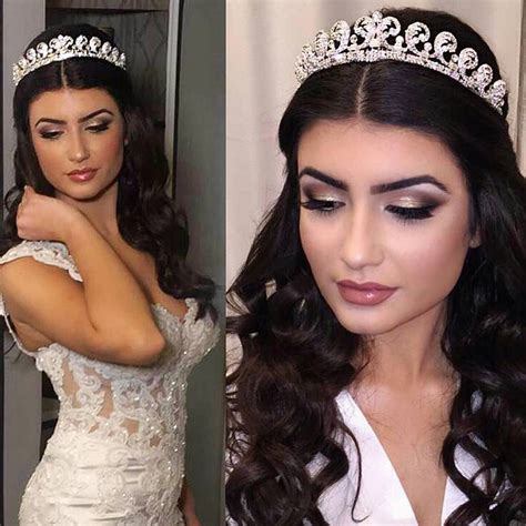 Long Hair Tiara Wedding Hairstyles With Crown – ADDICFASHION