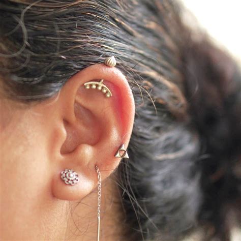 92.5 Silver Maharashtrian Bugadi – Helix Earring / Stud – Quirksmith