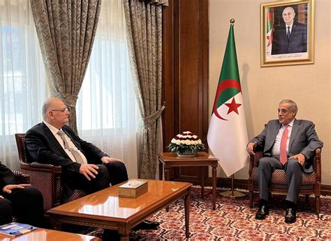 nadir larbaoui recoit lambassadeur de la syrie en algerie interlignes