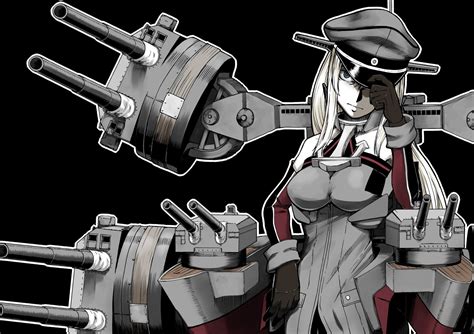 bismarck kancolle gun kantai collection weapon wallpapers hd