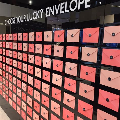 MECCA Envelope Wall | Experiential marketing events, Brand activation