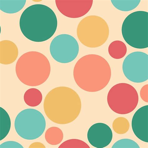 Premium Vector | Seamless pattern with circles vector repeating pattern