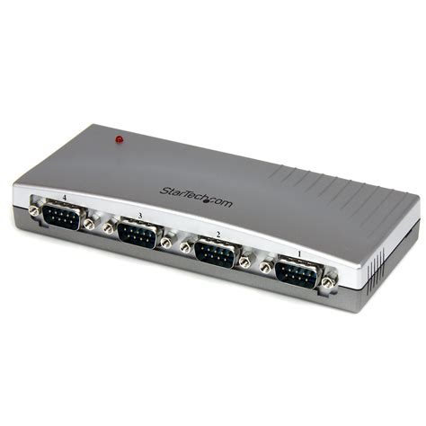 USB - RS232C シリアル変換ハブ／USB 2.0接続／4ポート D-Sub 9 ピン／Type-A オス - DB9 オス／各種OS ...