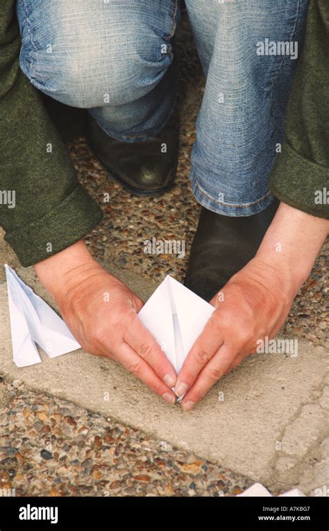 paper folding Origami Stock Photo - Alamy