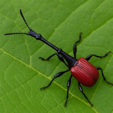 giraffe weevil  long necked beetle  madagascar