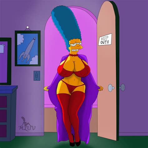Rule 34 - big breasts breasts female marge simpson milf mluv the