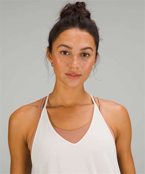 lululemon modal silk yoga tank top bone lulu fanatics