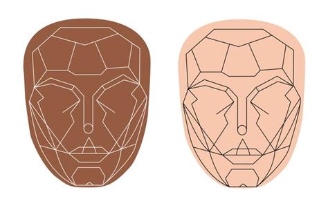 woman face outline vector art icons  graphics