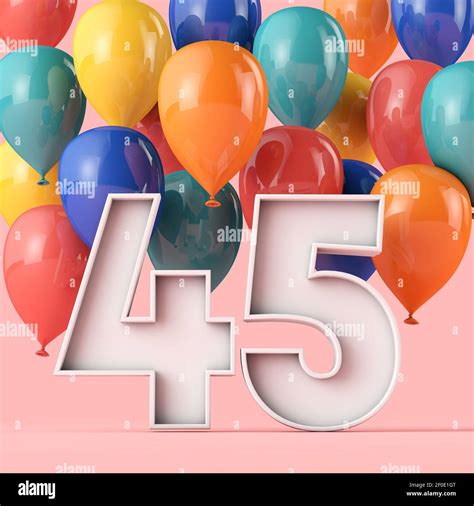 Happy 45 birthday -Fotos und -Bildmaterial in hoher Auflösung – Alamy