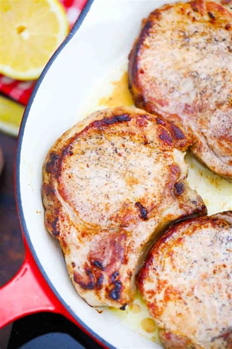 Baked Lemon Garlic Pork Chops Recipe - Sweet and Savory Meals