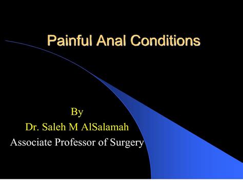 PPT - painful anal conditions PowerPoint Presentation, free download