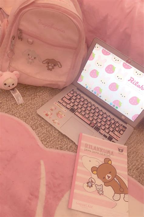 Pink study | Soft pink theme, Cute room ideas, Cute school supplies