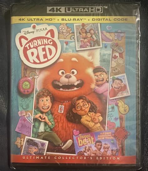 TURNING RED (4K Ultra HD + Blu-Ray + Digital Code, 2022) Disney Pixar ...