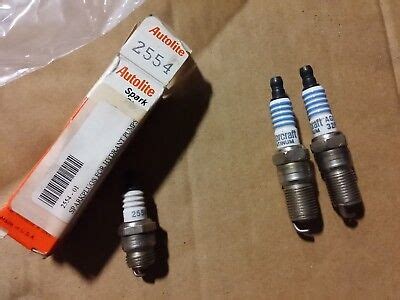 Set of 2 Motorcraft Spark Plugs AGSF32PM + 1 Autolite Spark Plug 2554 ...
