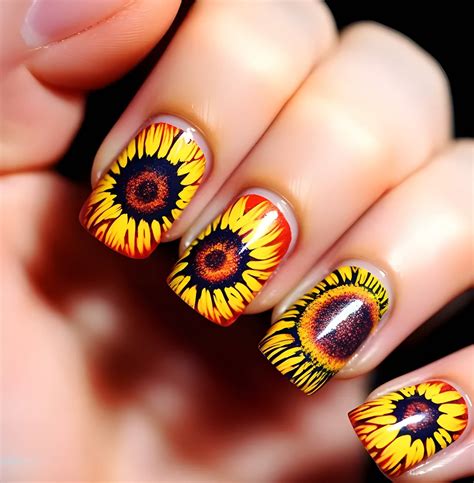 25 Trendy Summer Sunflower Nails For Beginners To Copy ASAP