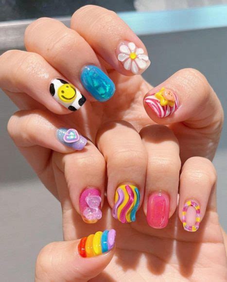 50 Eye-Catching Nail Art Designs : Kawaii Nails