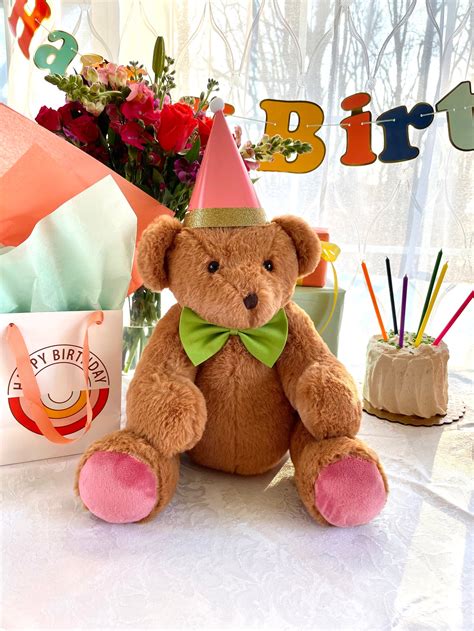 singing happy birthday bear custom happy birthday singing etsy