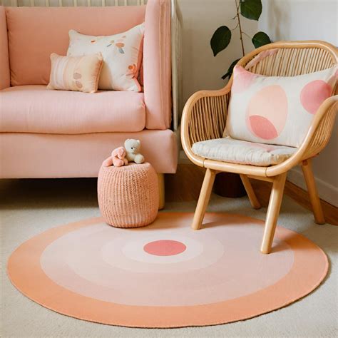Tapete Para Quarto Feminino - Tapete redondo quarto feminino rose